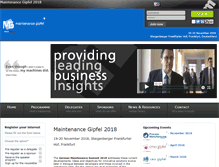 Tablet Screenshot of maintenancegipfel.com